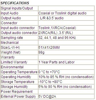 Digital Audio to Analog audio converter