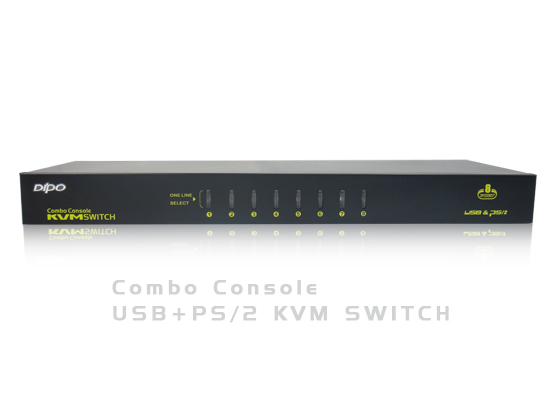 USB+PS/2 8Port KVM Switch