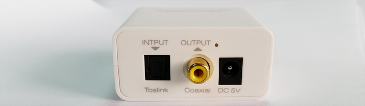 optical toslink to coaxial digital audio converter