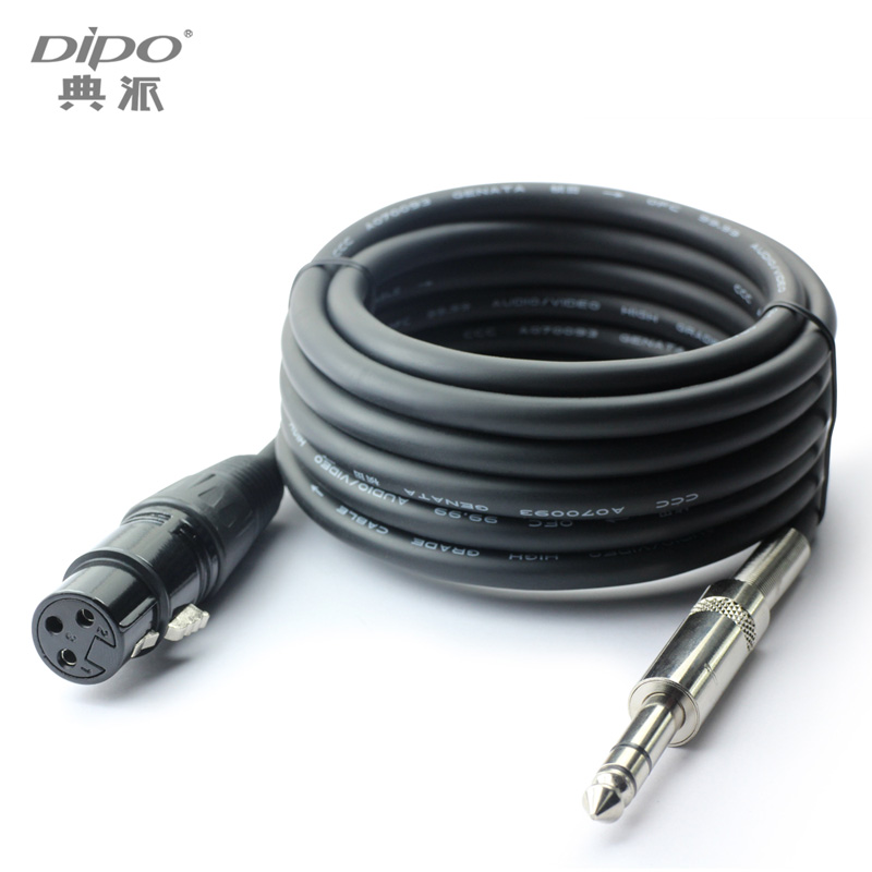 DIPO 6.5 to XLR F mixer SLR microphone cable
